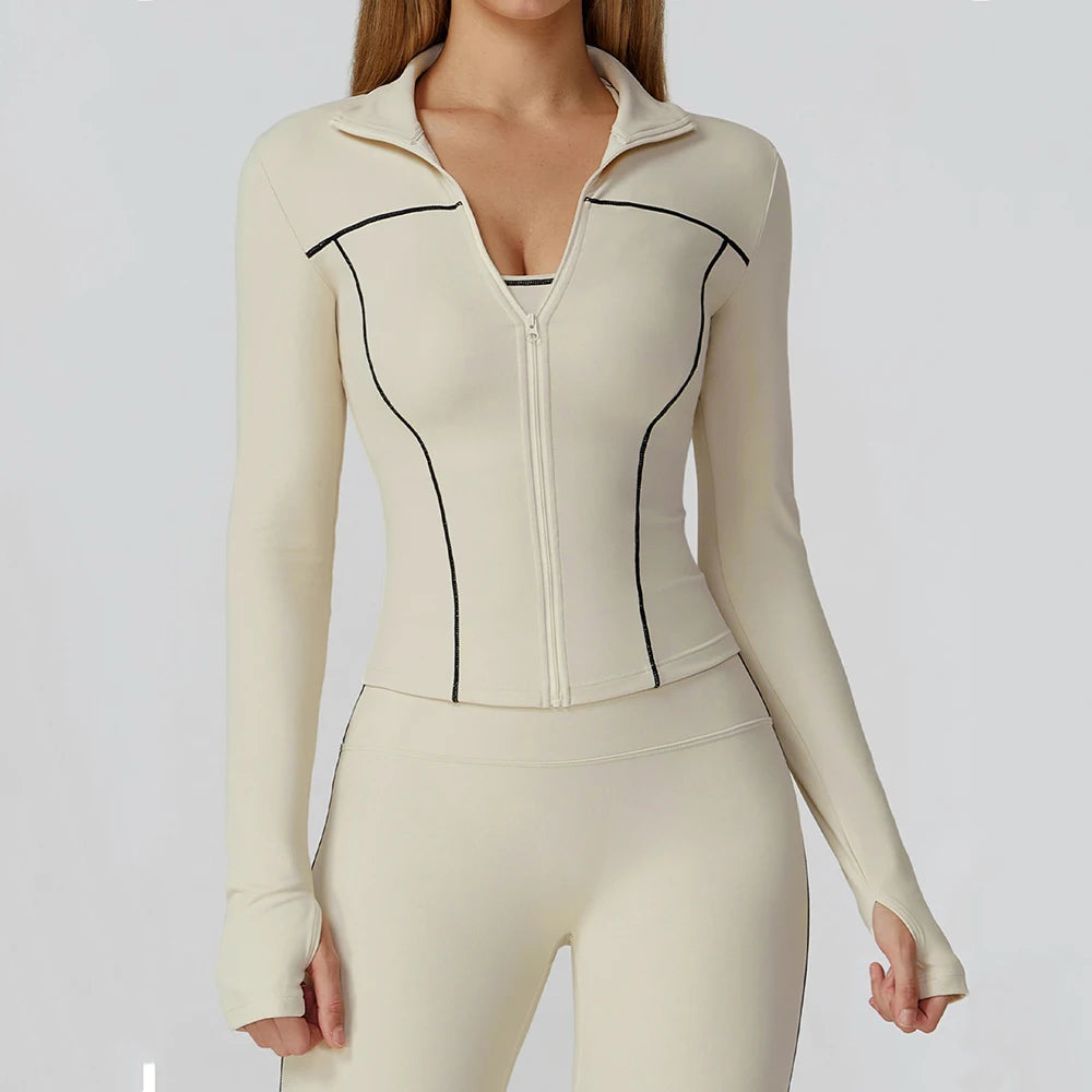 Slim Zipper Yoga Jacket