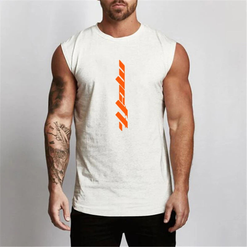 Cotton Muscle Tank Top for Bodybuilding