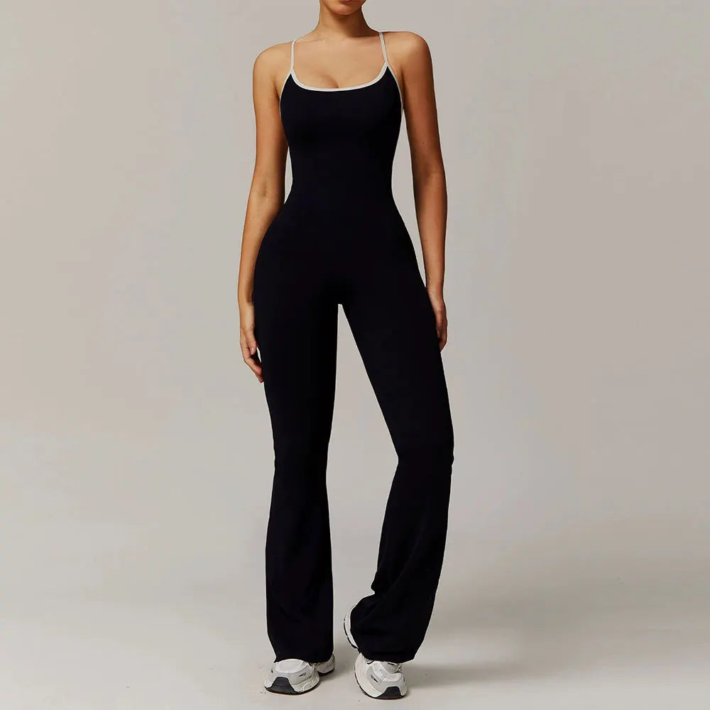 Cross-Strap Yoga Bodysuit