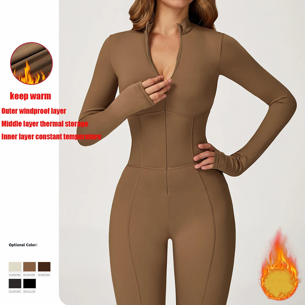 Velvet Yoga Jumpsuit Set