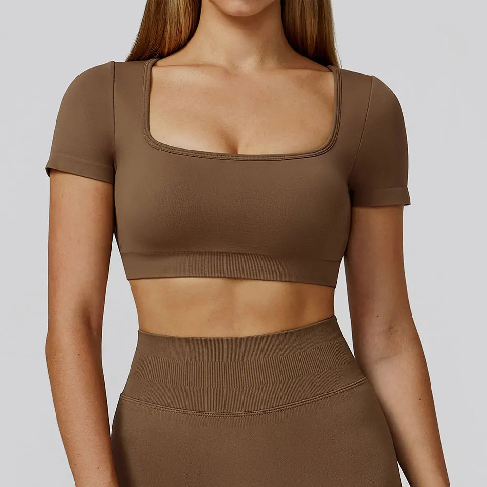 Seamless Backless Fitness Top