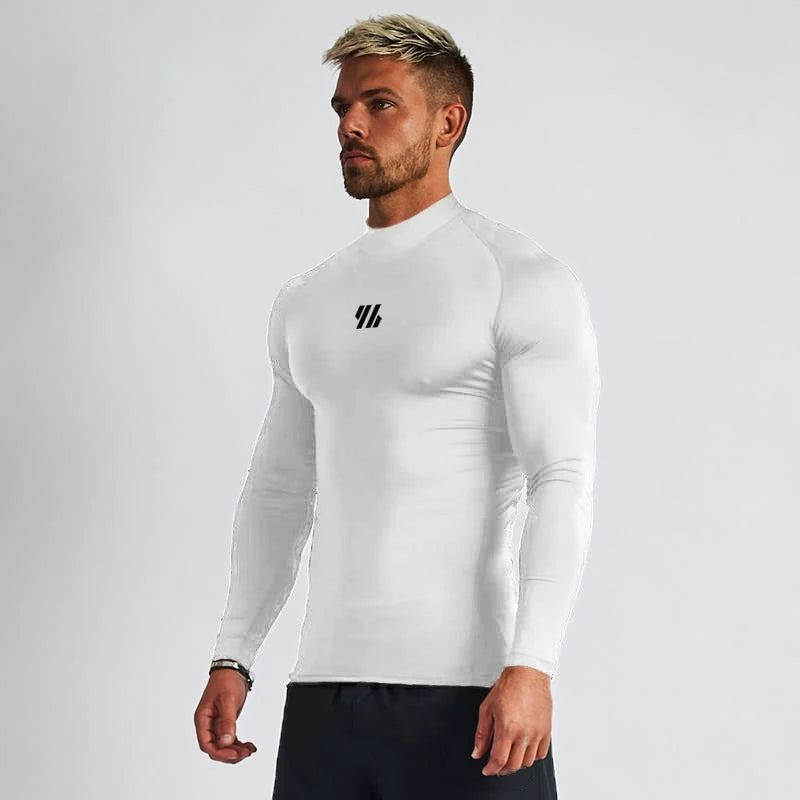 Long-Sleeve Compression Turtleneck Shirt