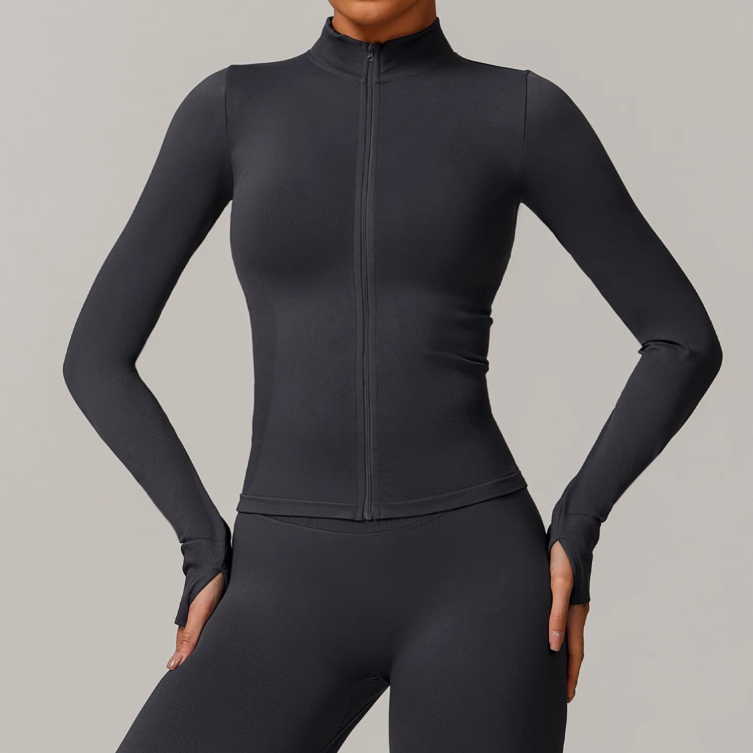 Seamless Zipper Yoga Jacket