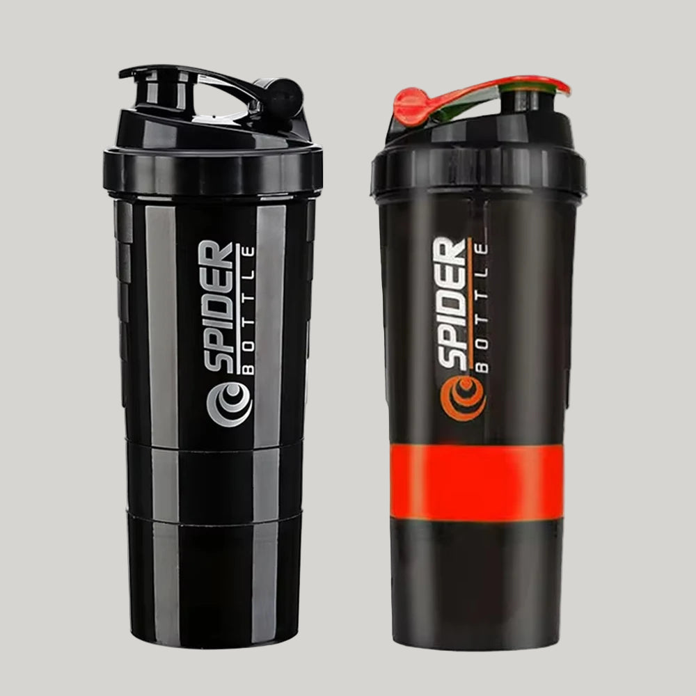 Three-Layer Protein Shaker Bottle