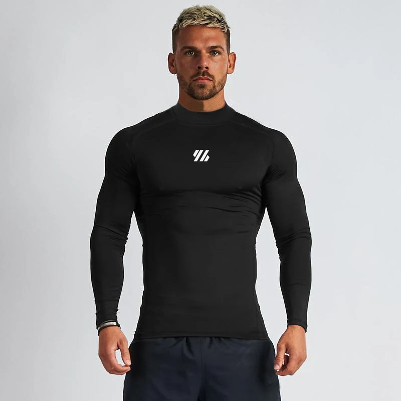 Long-Sleeve Compression Turtleneck Shirt