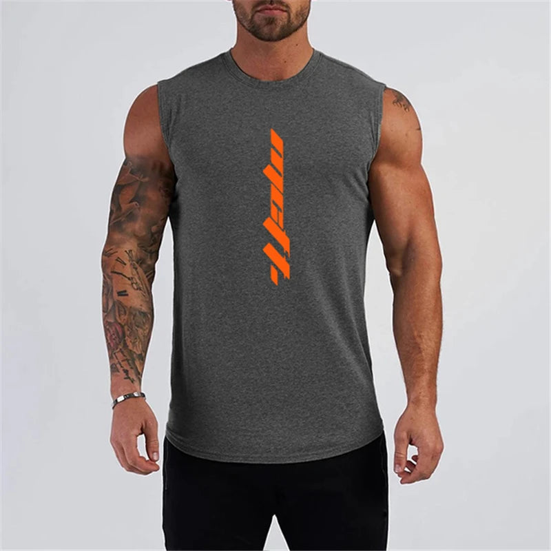 Cotton Muscle Tank Top for Bodybuilding
