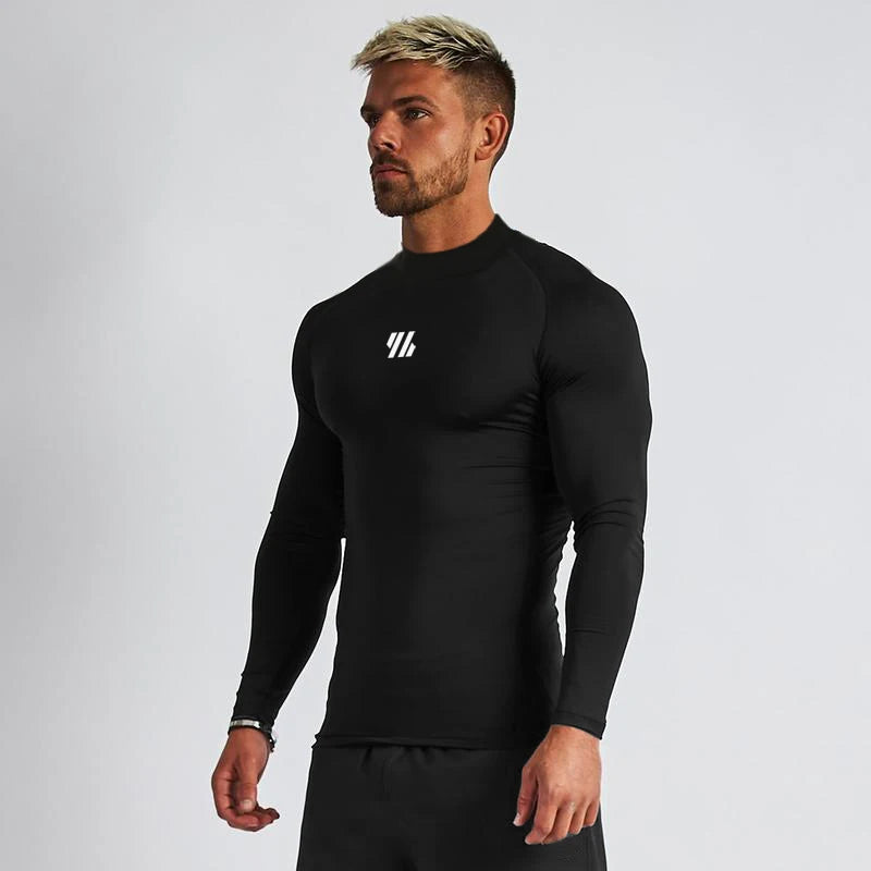 Long-Sleeve Compression Turtleneck Shirt