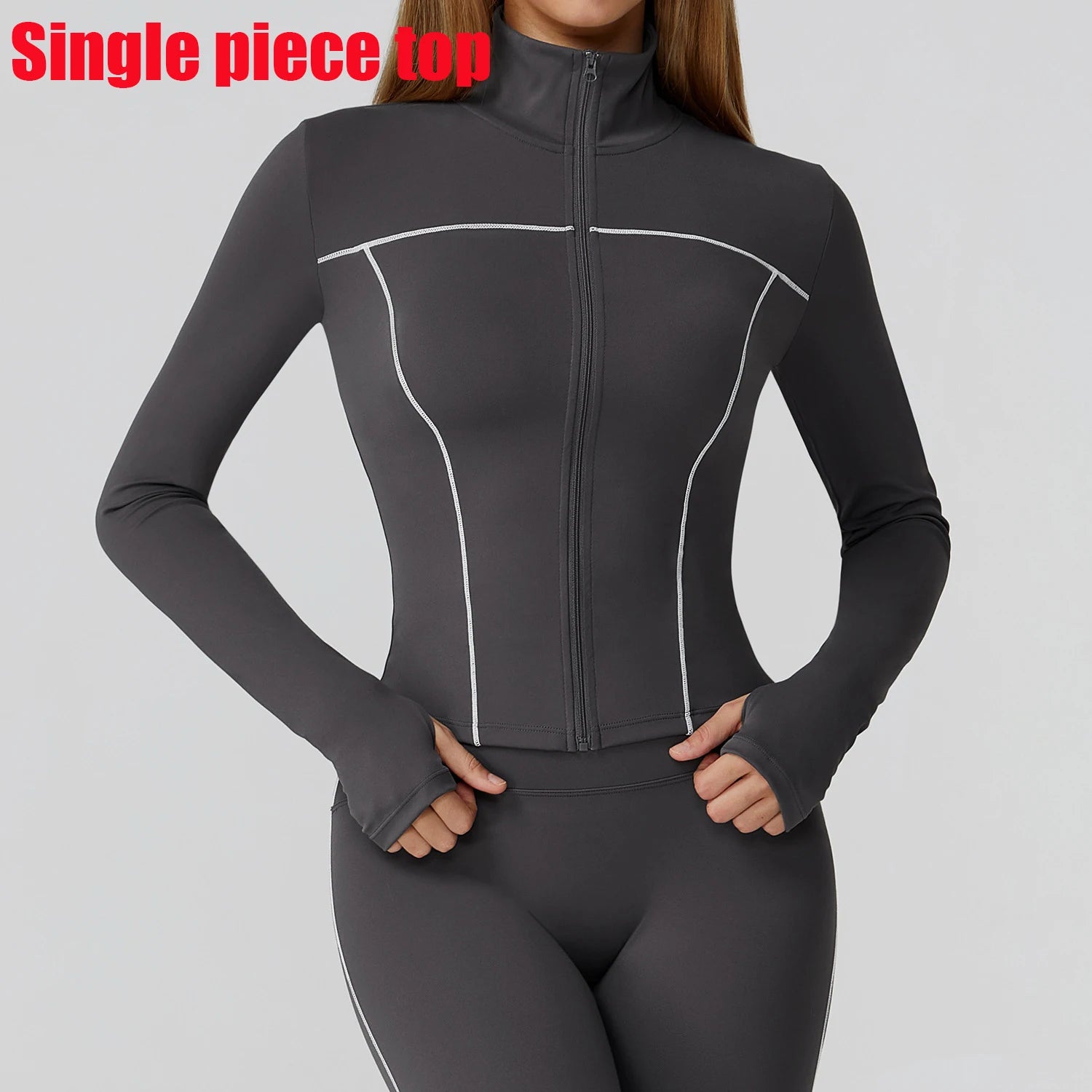 Slim Zipper Yoga Jacket