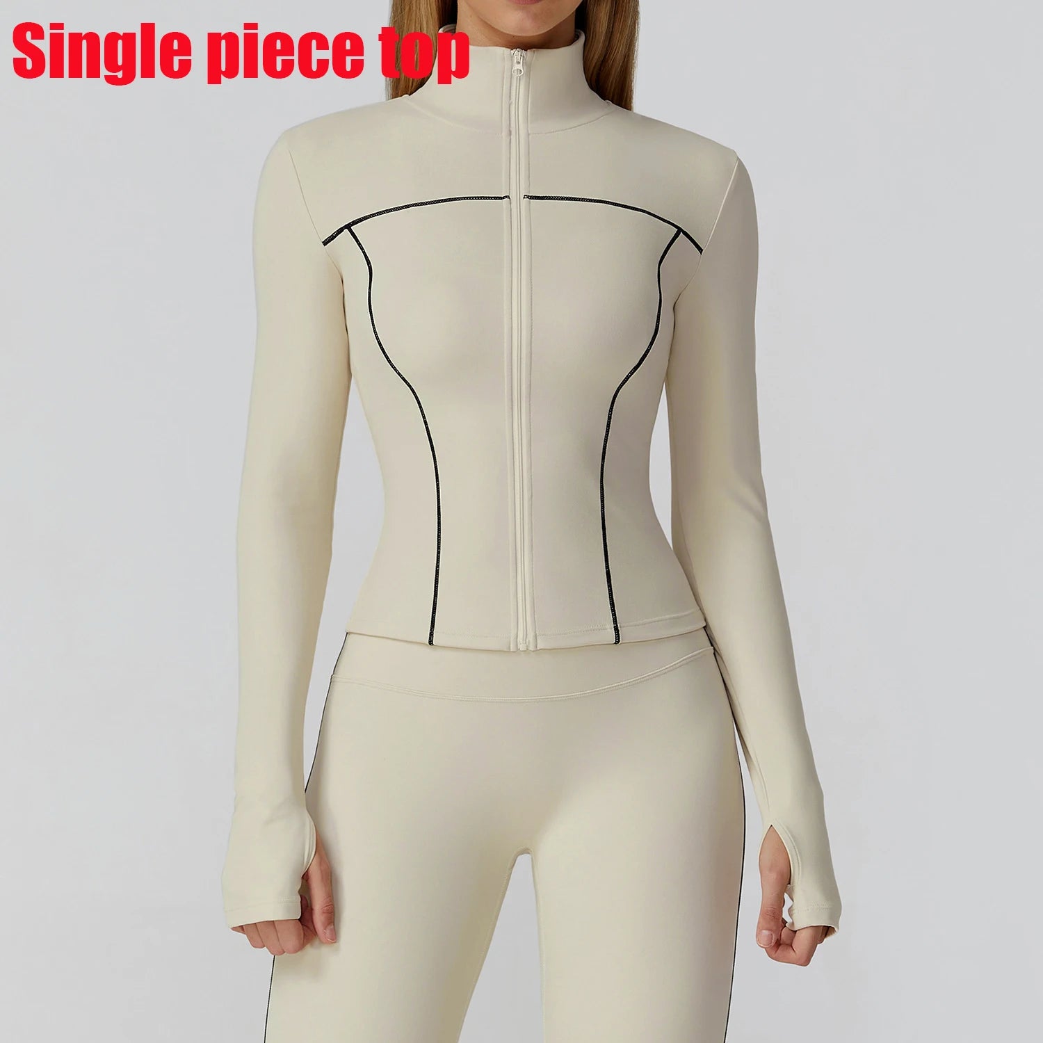 Slim Zipper Yoga Jacket