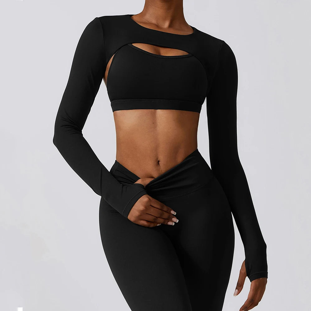 Long-Sleeve Yoga Top