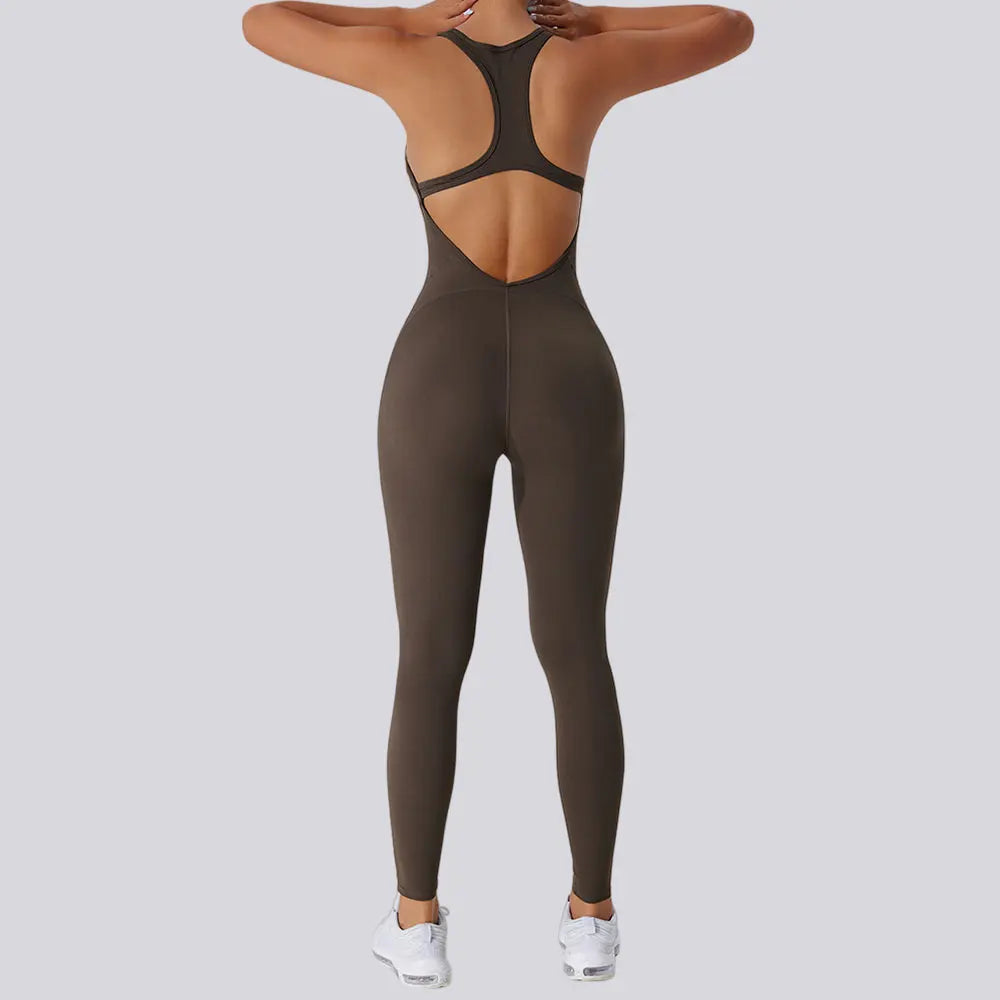 Sleeveless Backless Scrunch Bodysuit