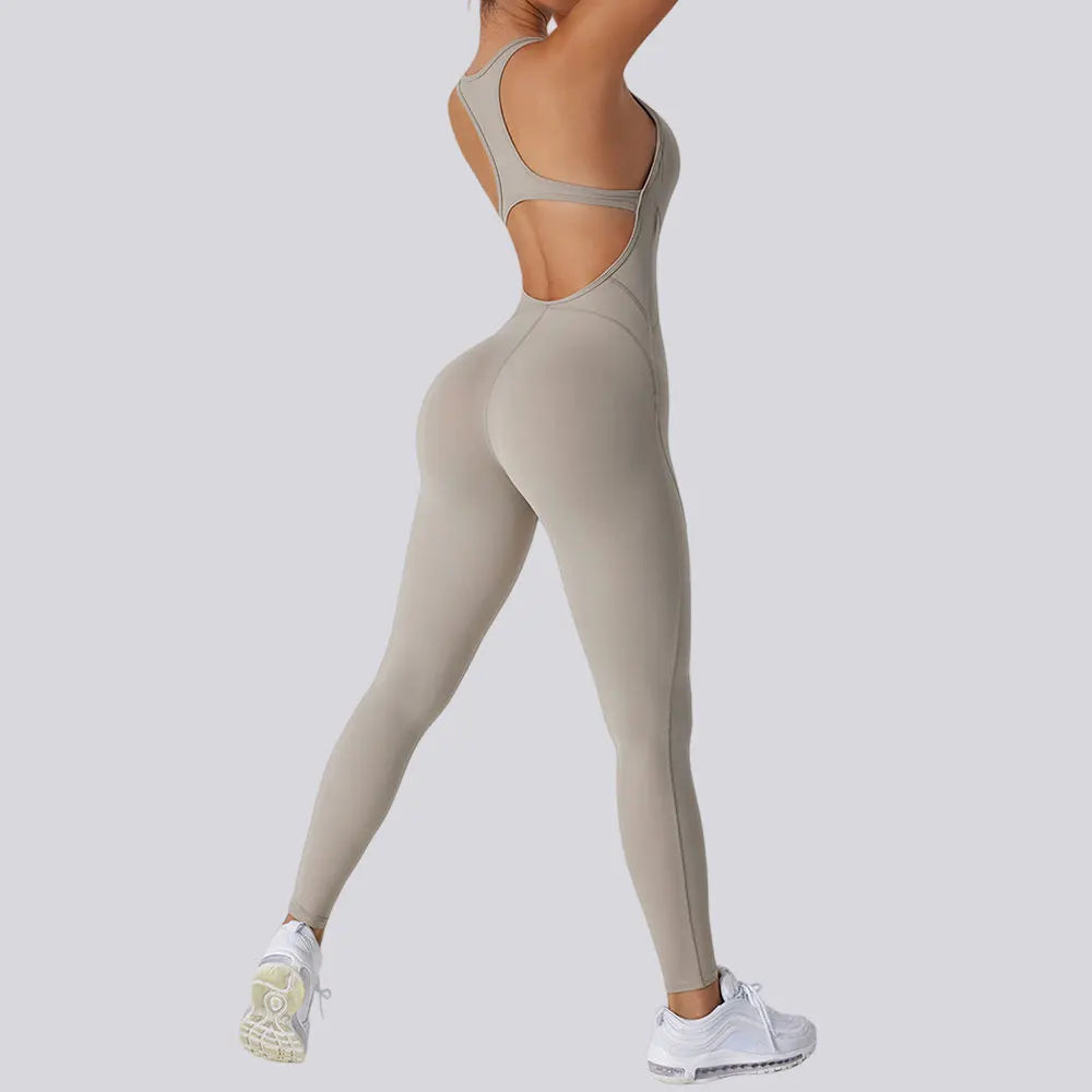 Sleeveless Backless Scrunch Bodysuit