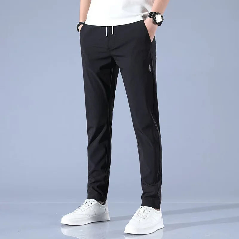 Ice-Silk Breathable Elastic Pants