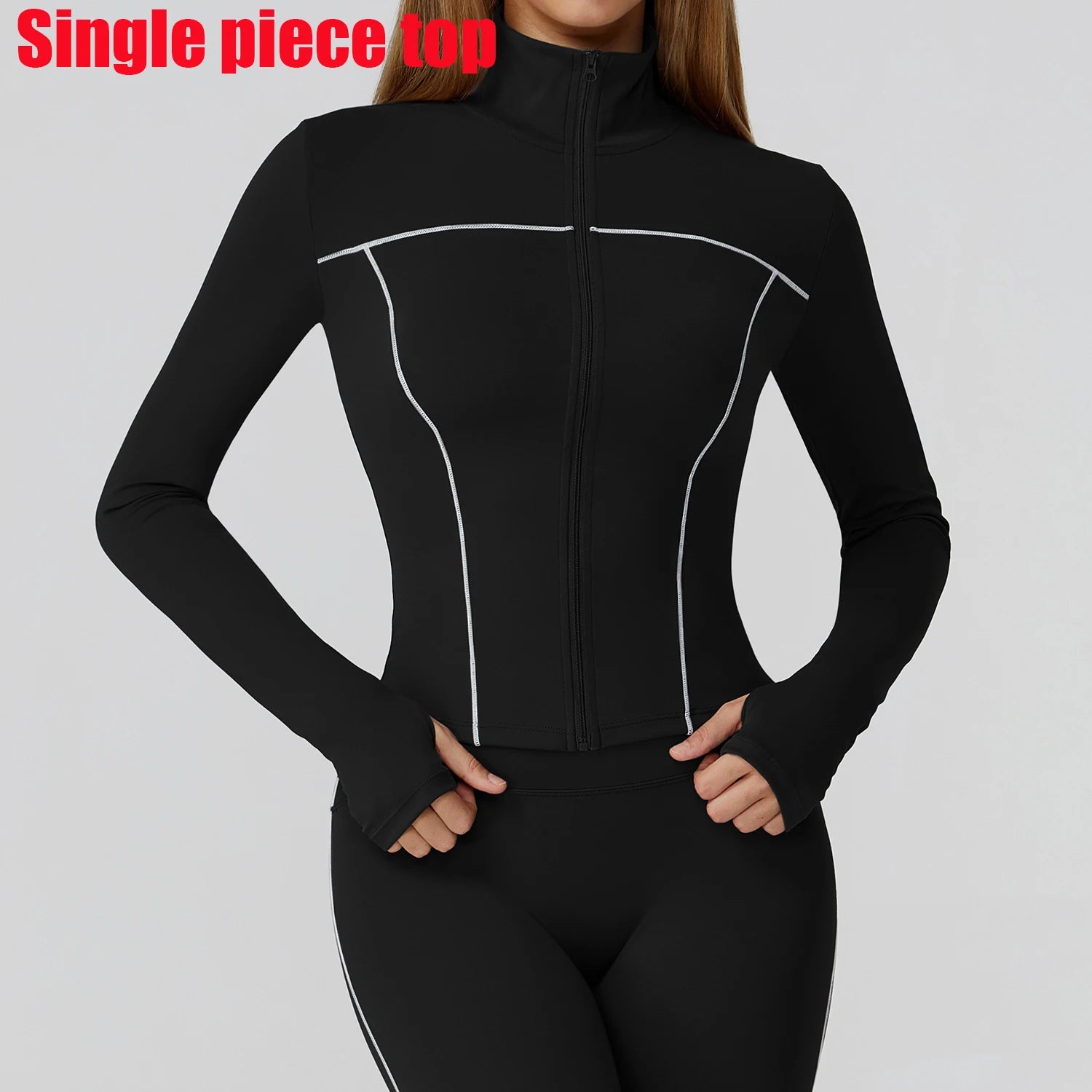 Slim Zipper Yoga Jacket