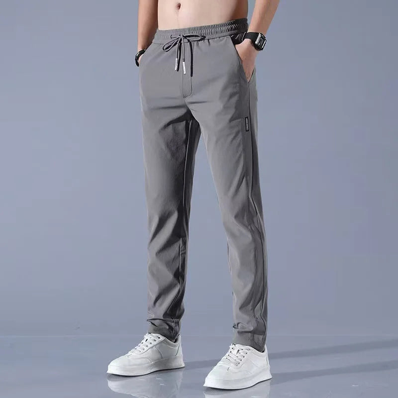 Ice-Silk Breathable Elastic Pants