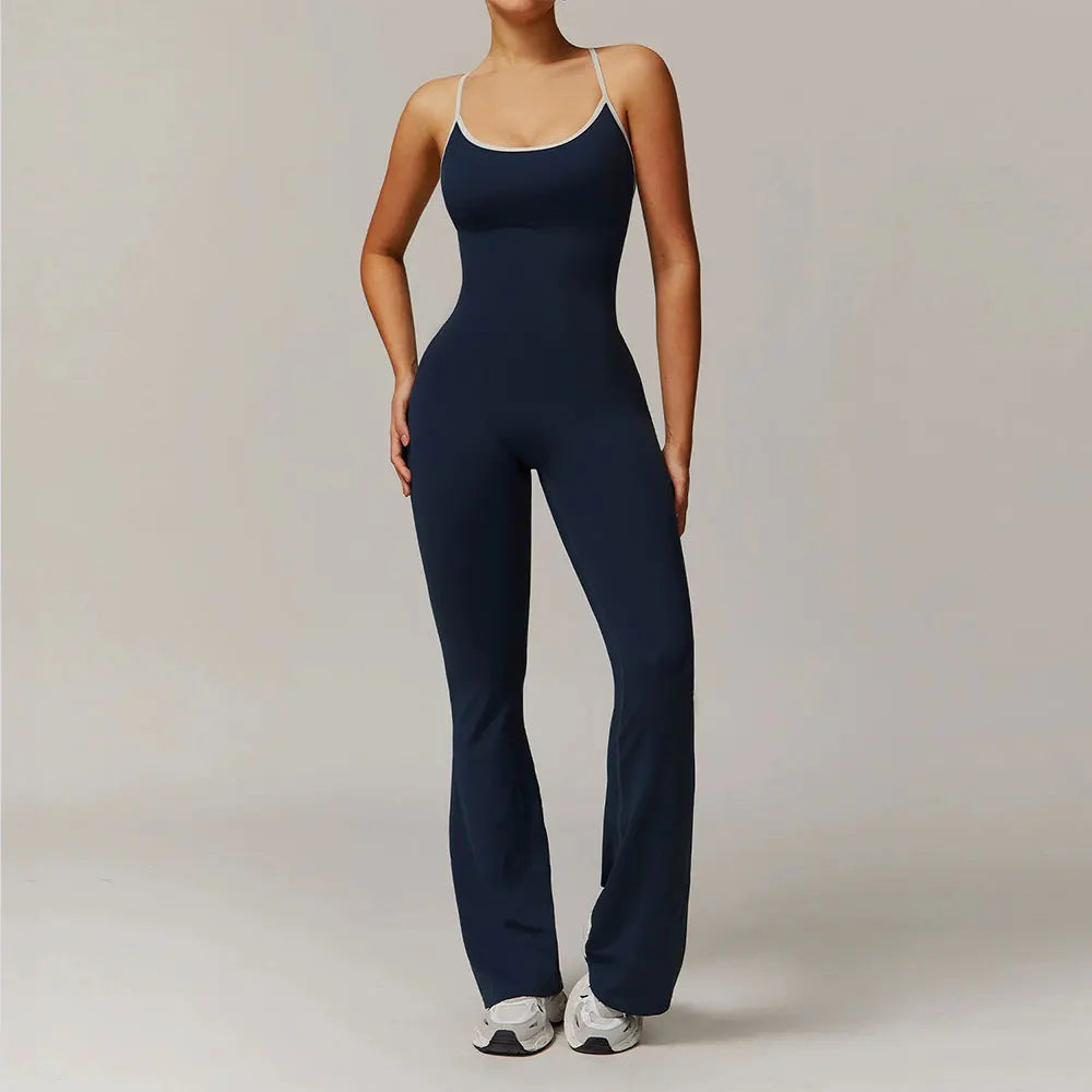 Cross-Strap Yoga Bodysuit