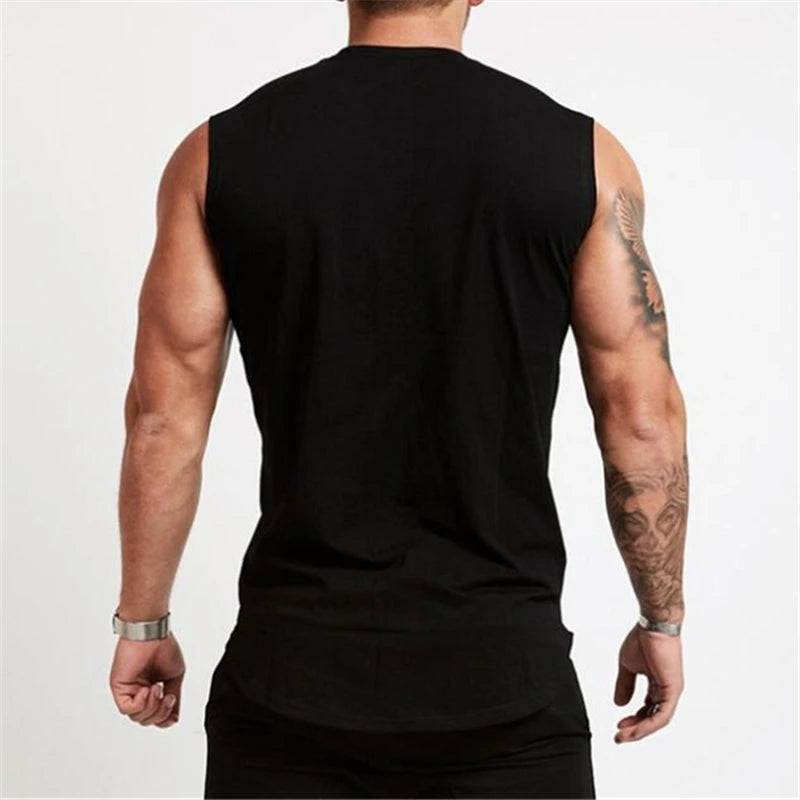 Cotton Muscle Tank Top for Bodybuilding