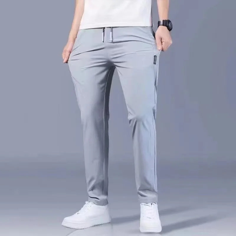 Ice-Silk Breathable Elastic Pants