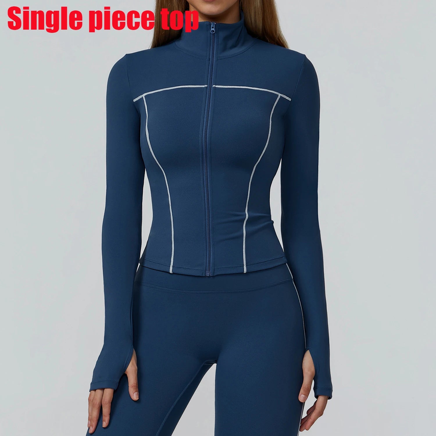 Slim Zipper Yoga Jacket