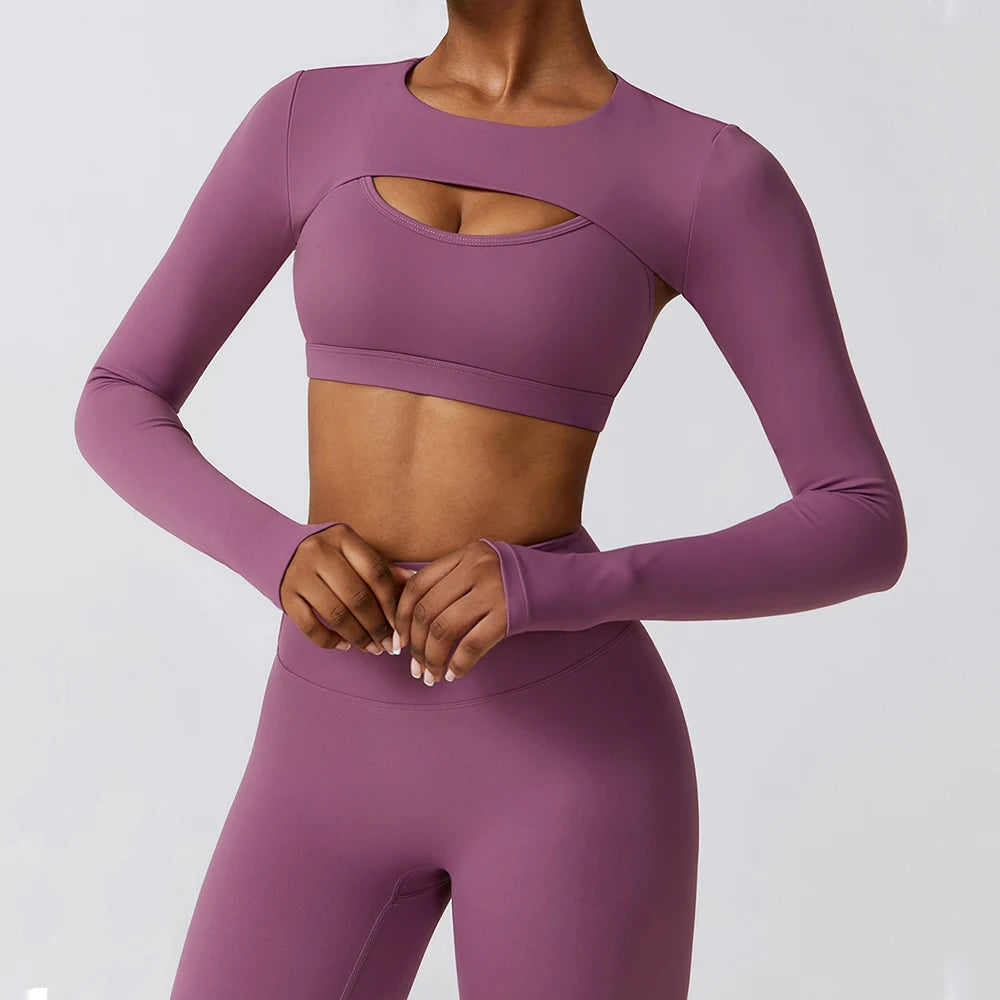 Long-Sleeve Yoga Top