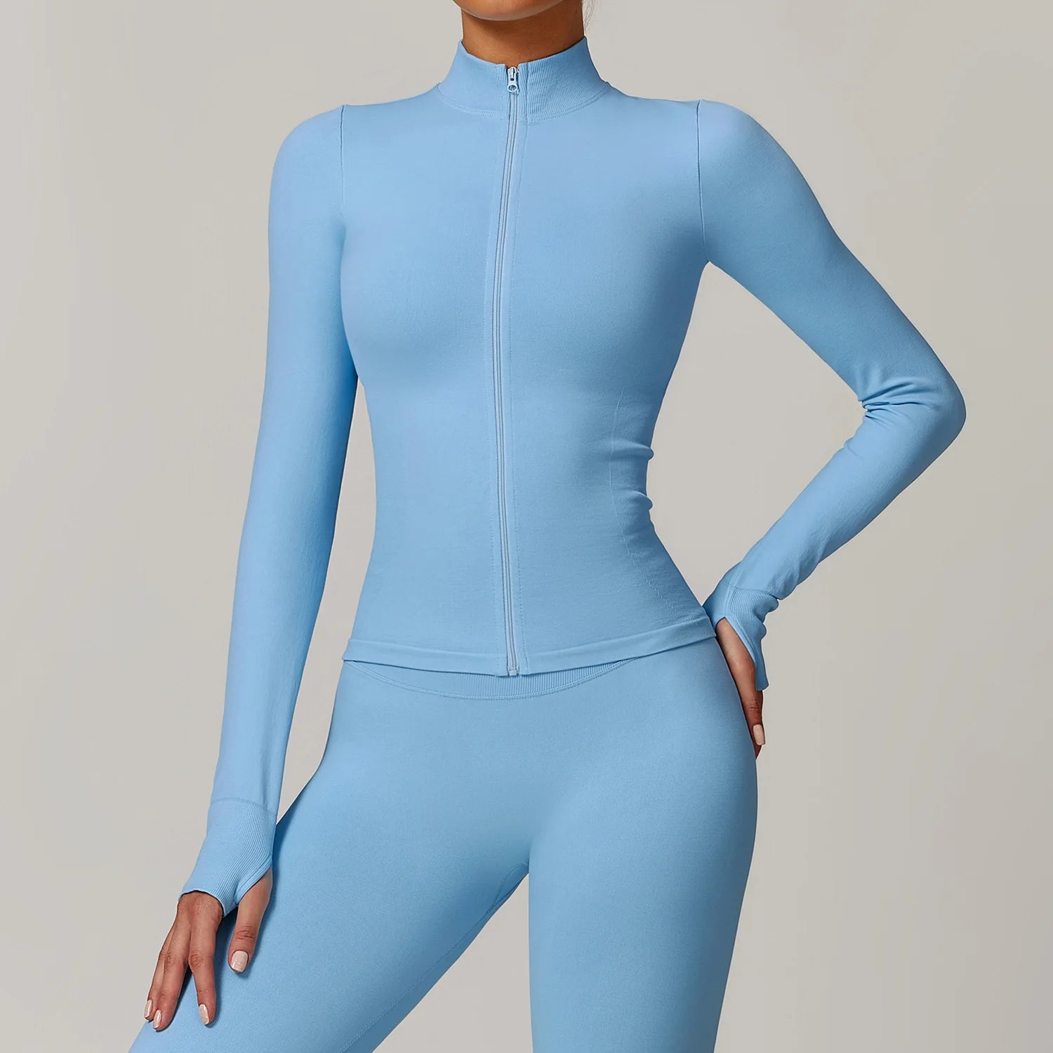 Seamless Zipper Yoga Jacket