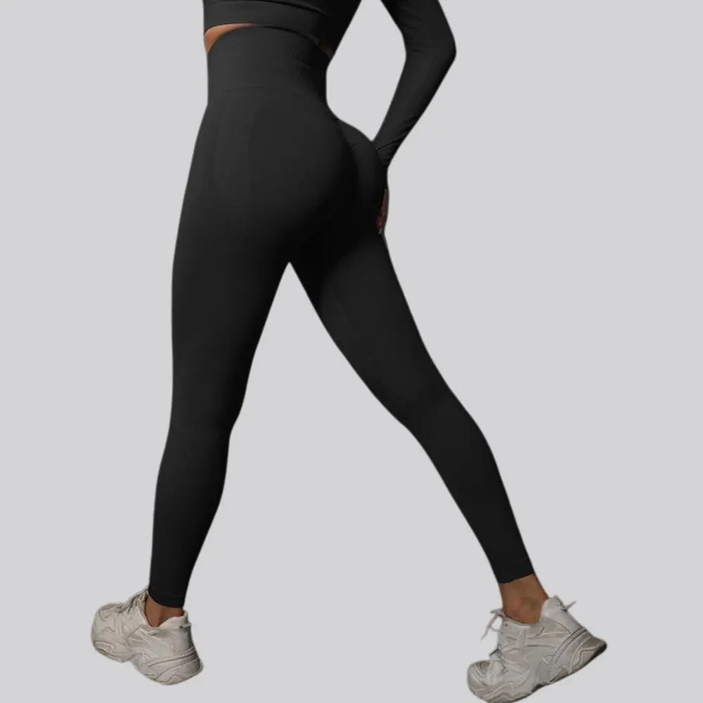 Seamless High-Waist Yoga Leggings