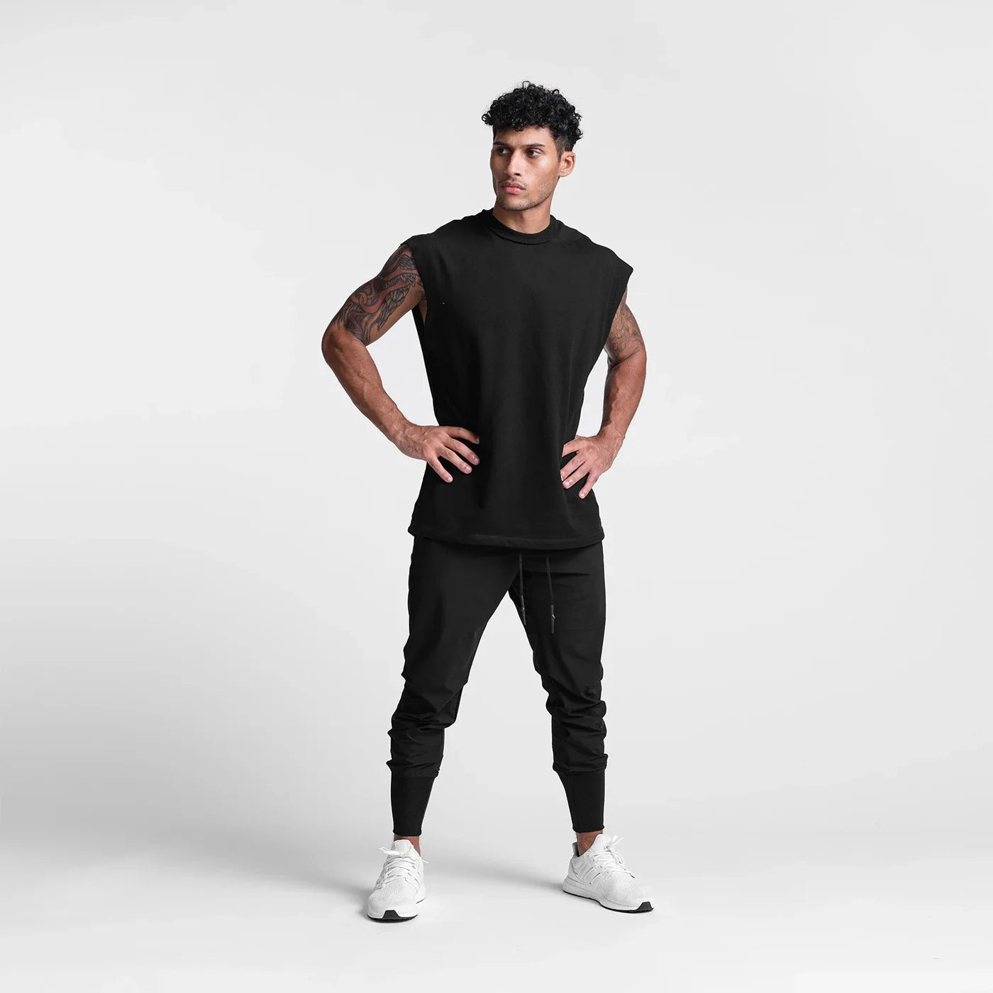 Large-Size Multi-Pocket Fitness Joggers