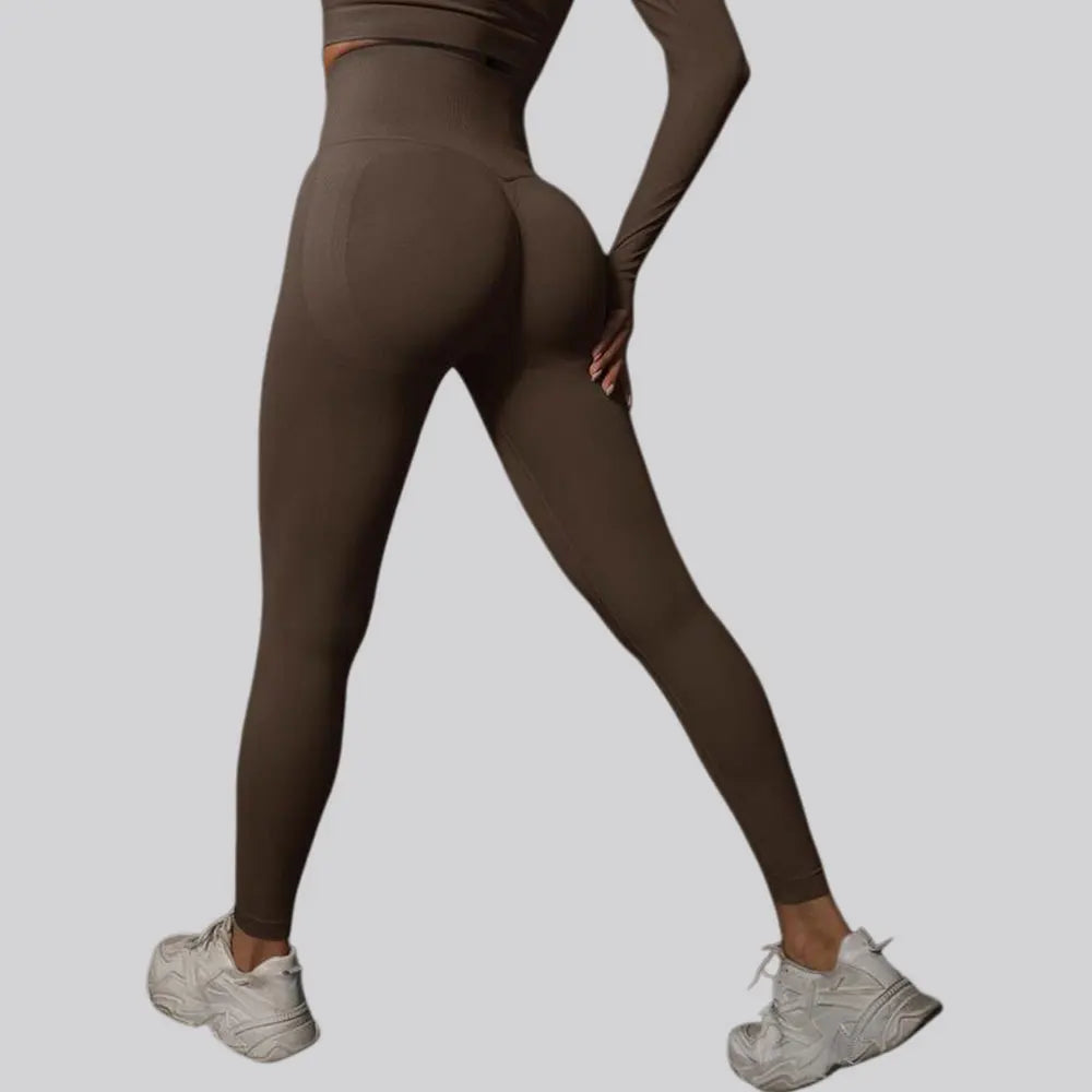 Seamless High-Waist Yoga Leggings