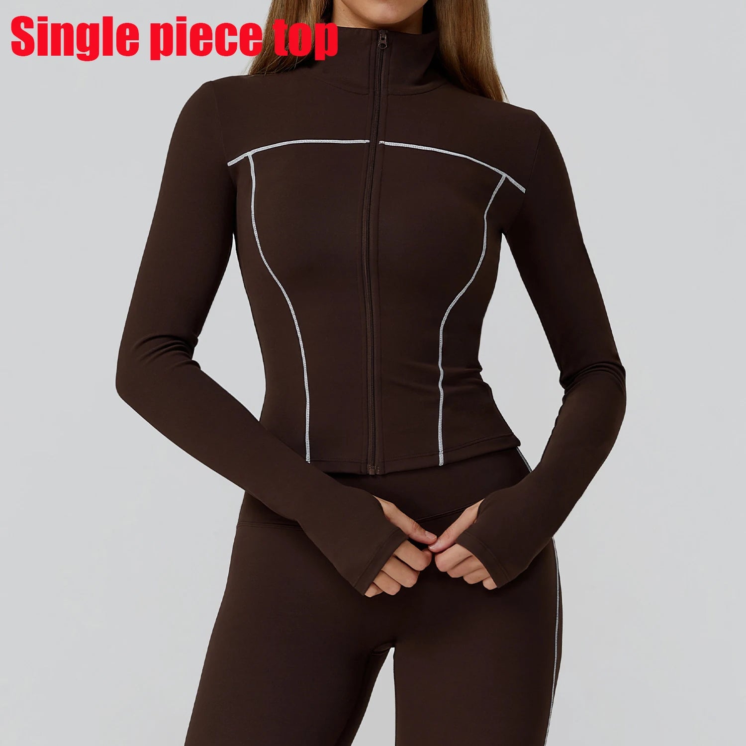 Slim Zipper Yoga Jacket