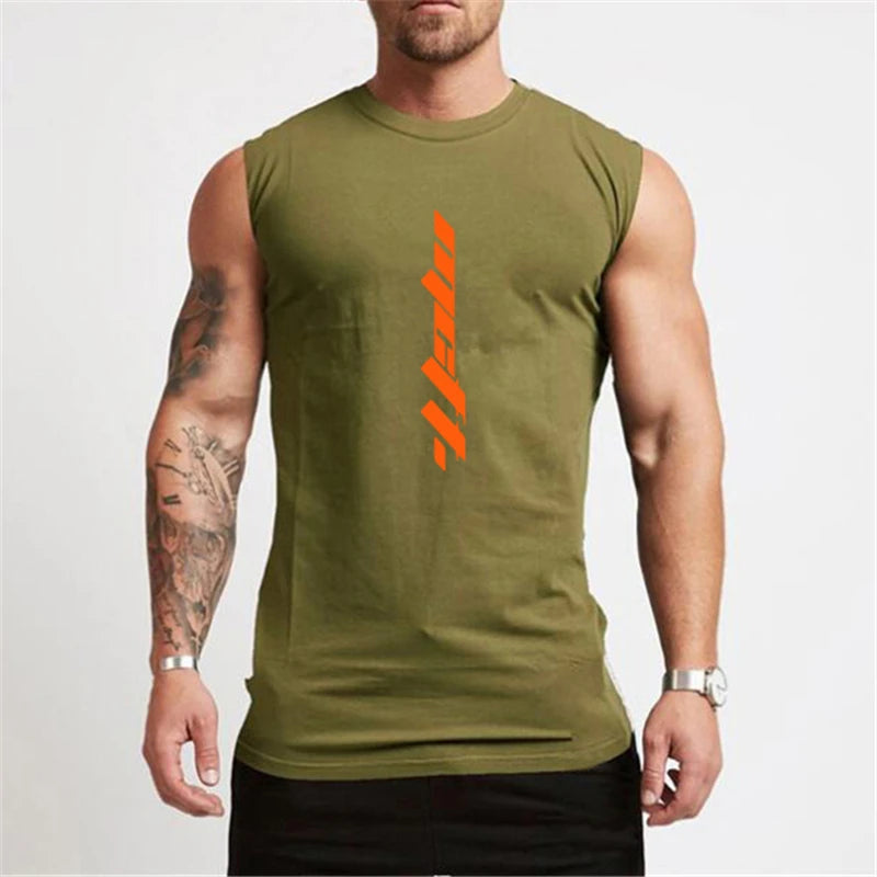 Cotton Muscle Tank Top for Bodybuilding