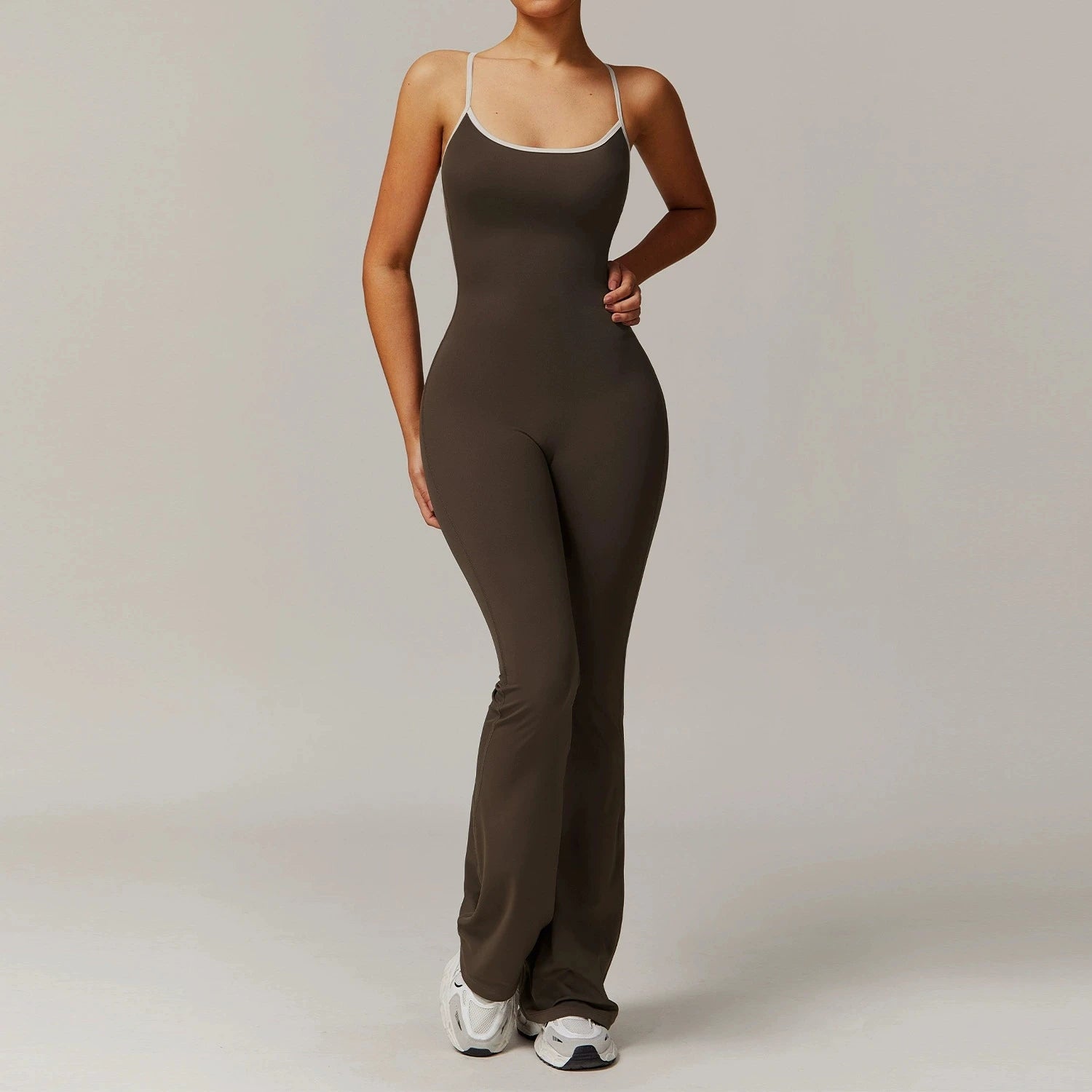 Cross-Strap Yoga Bodysuit