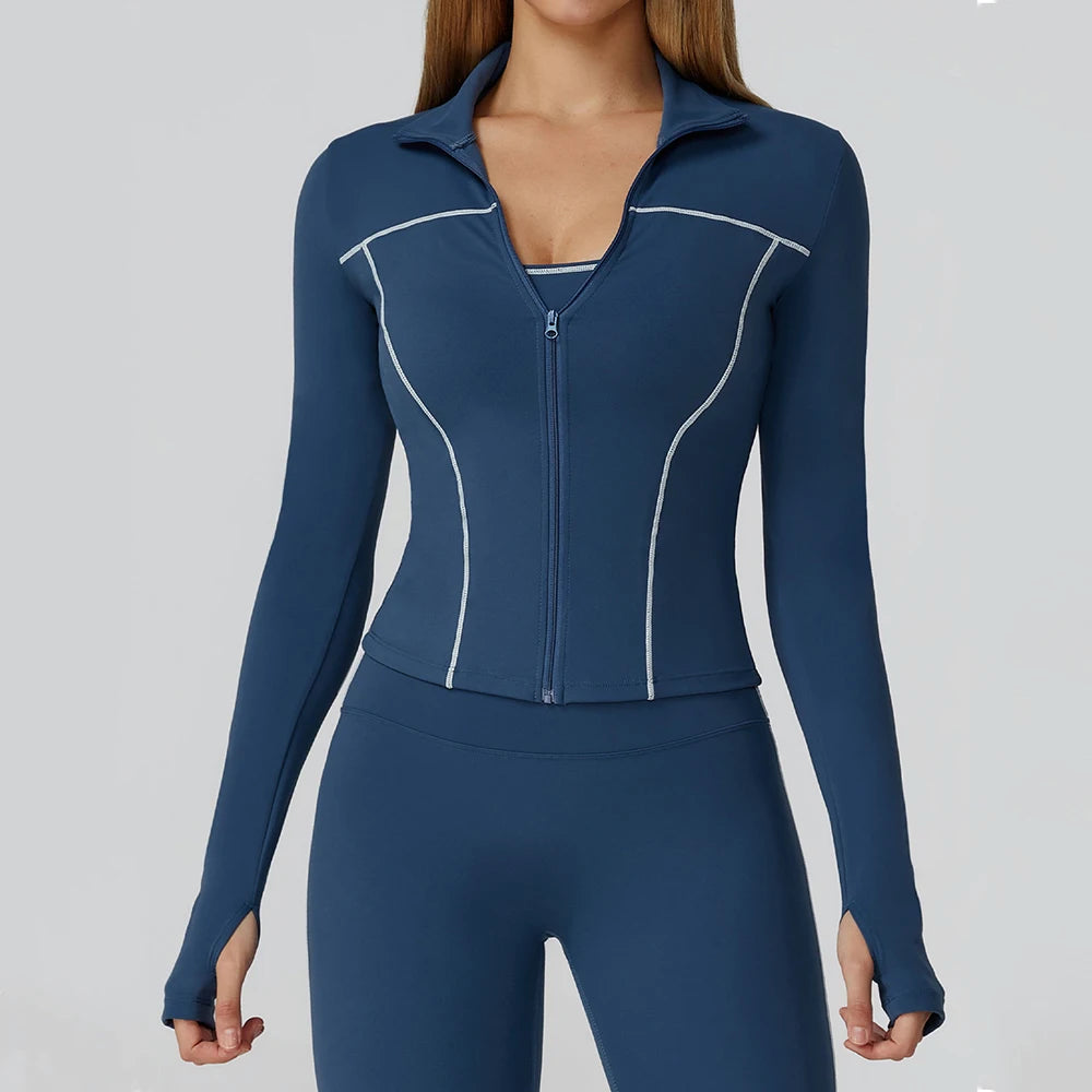 Slim Zipper Yoga Jacket