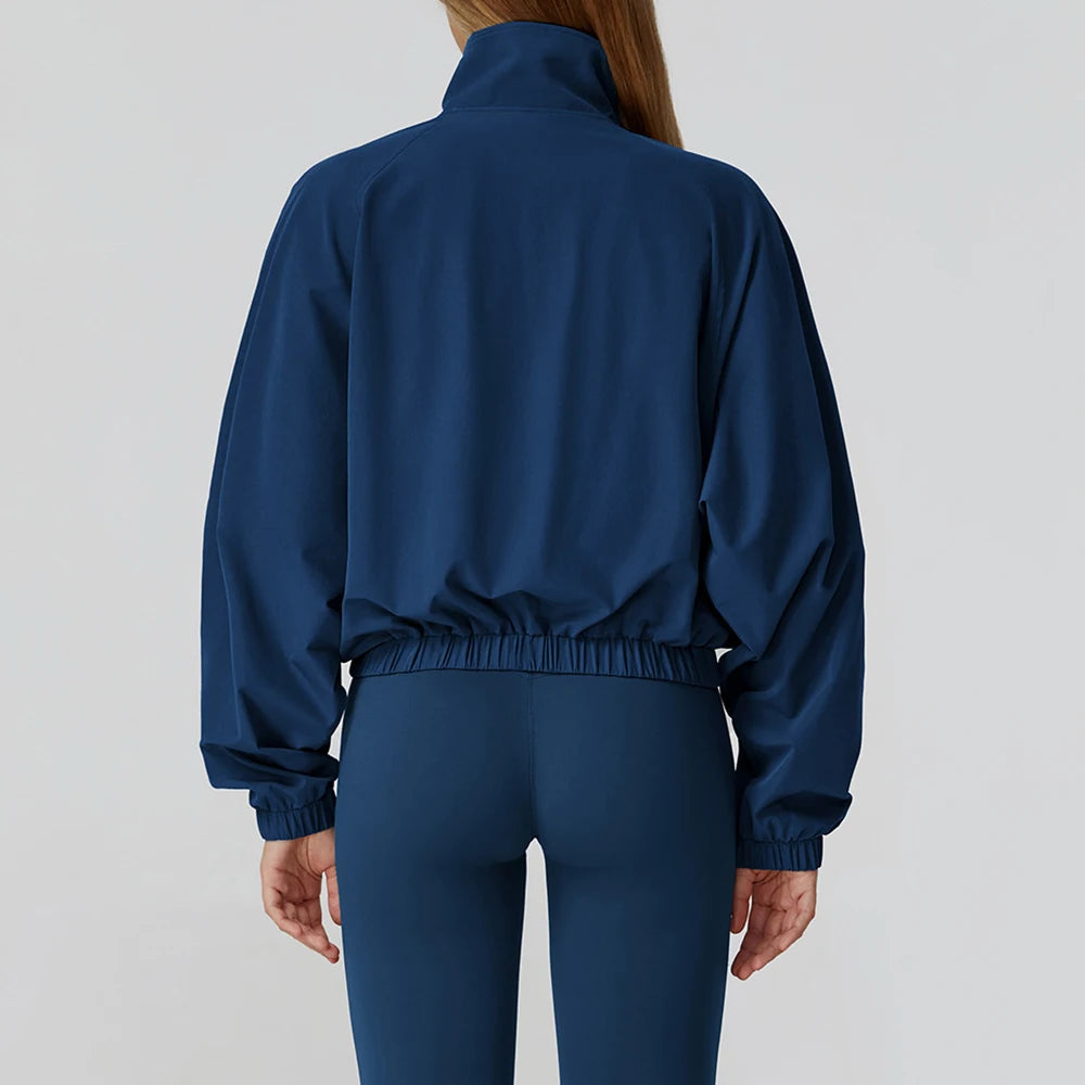 High-Elastic Yoga Jacket with Zipper