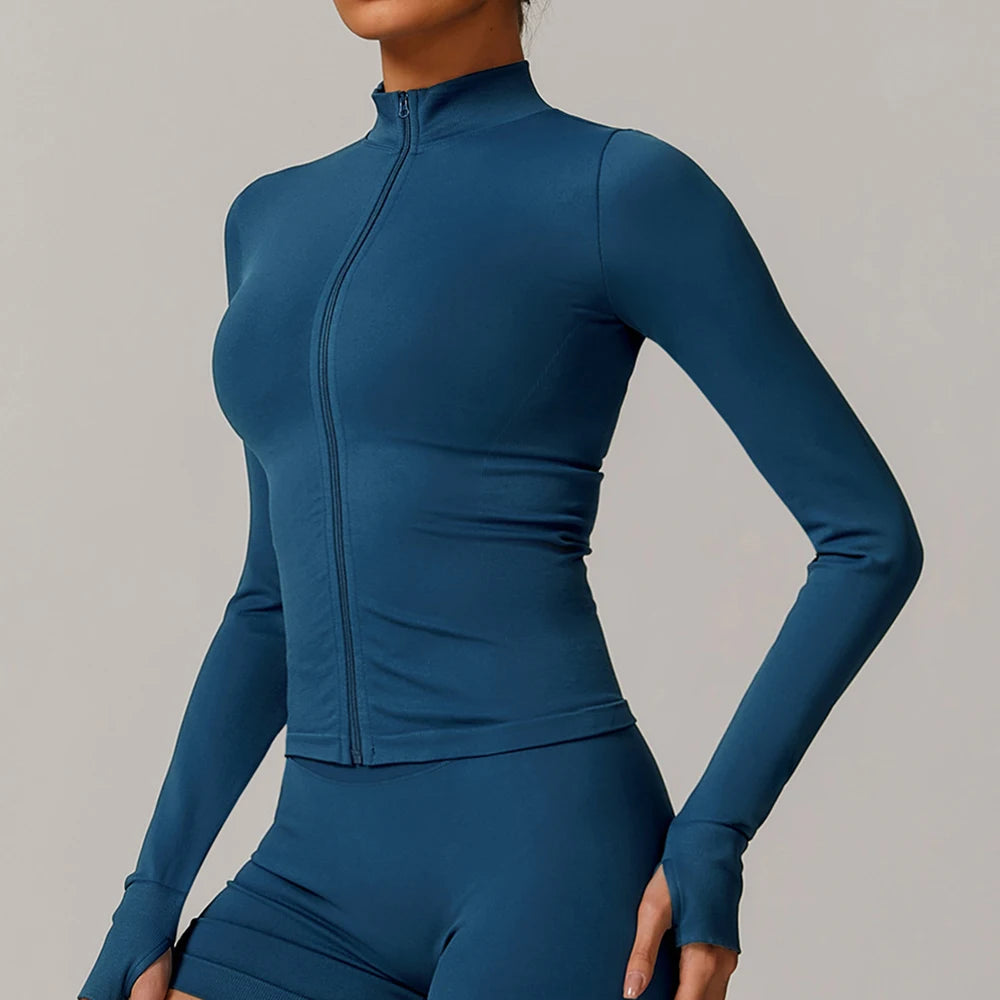 Seamless Zipper Yoga Jacket