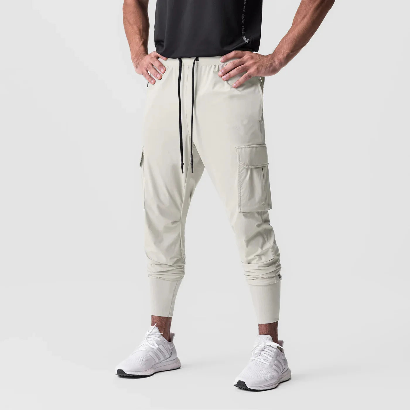 Large-Size Multi-Pocket Fitness Joggers