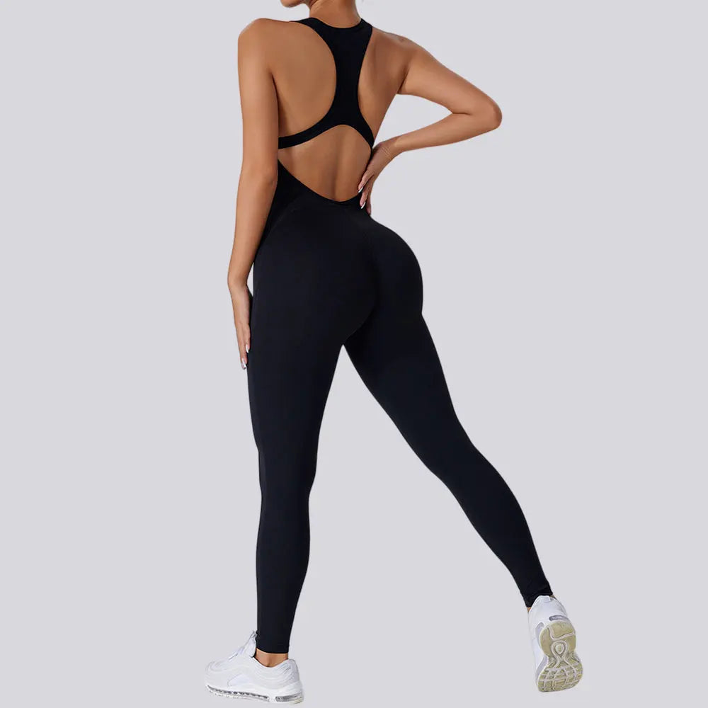 Sleeveless Backless Scrunch Bodysuit