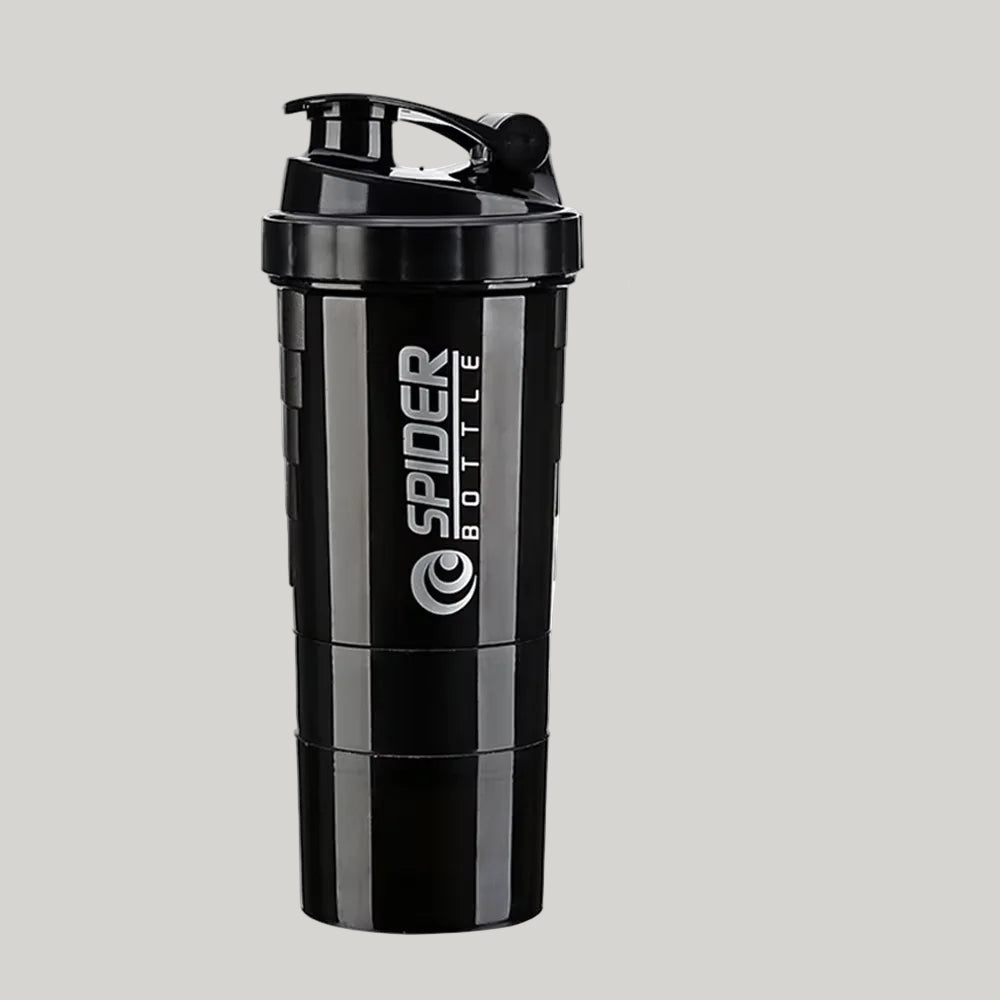 Three-Layer Protein Shaker Bottle