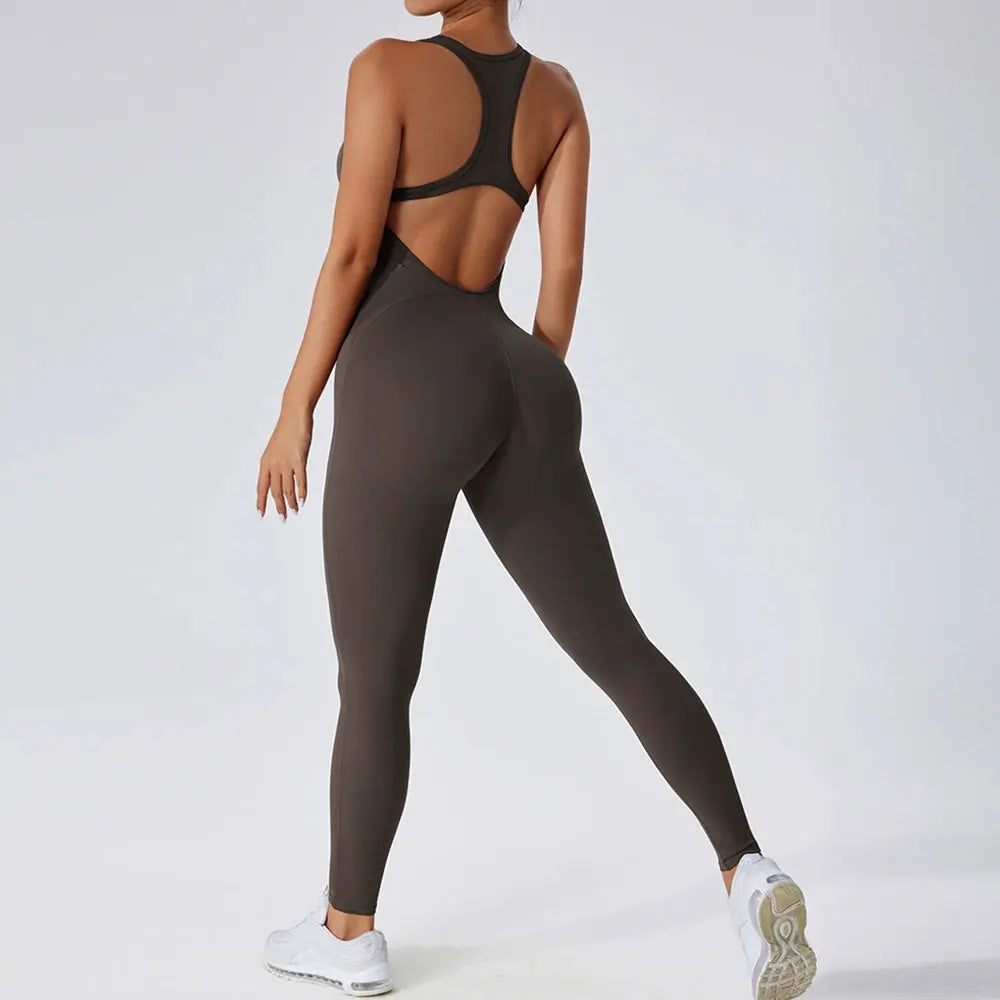 Sleeveless Backless Scrunch Bodysuit