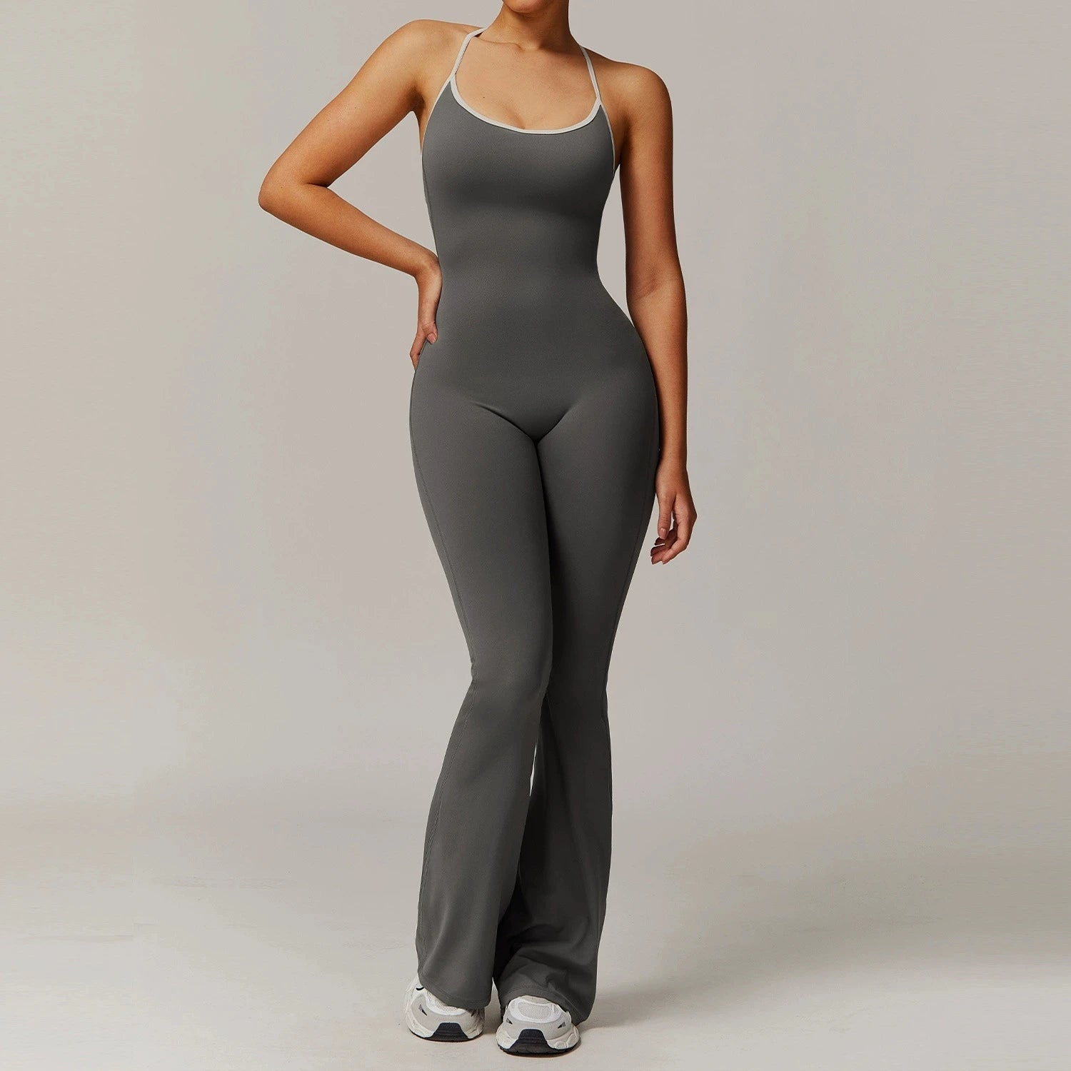 Cross-Strap Yoga Bodysuit